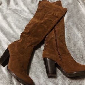 Suede Brown Thigh Boots 🔅